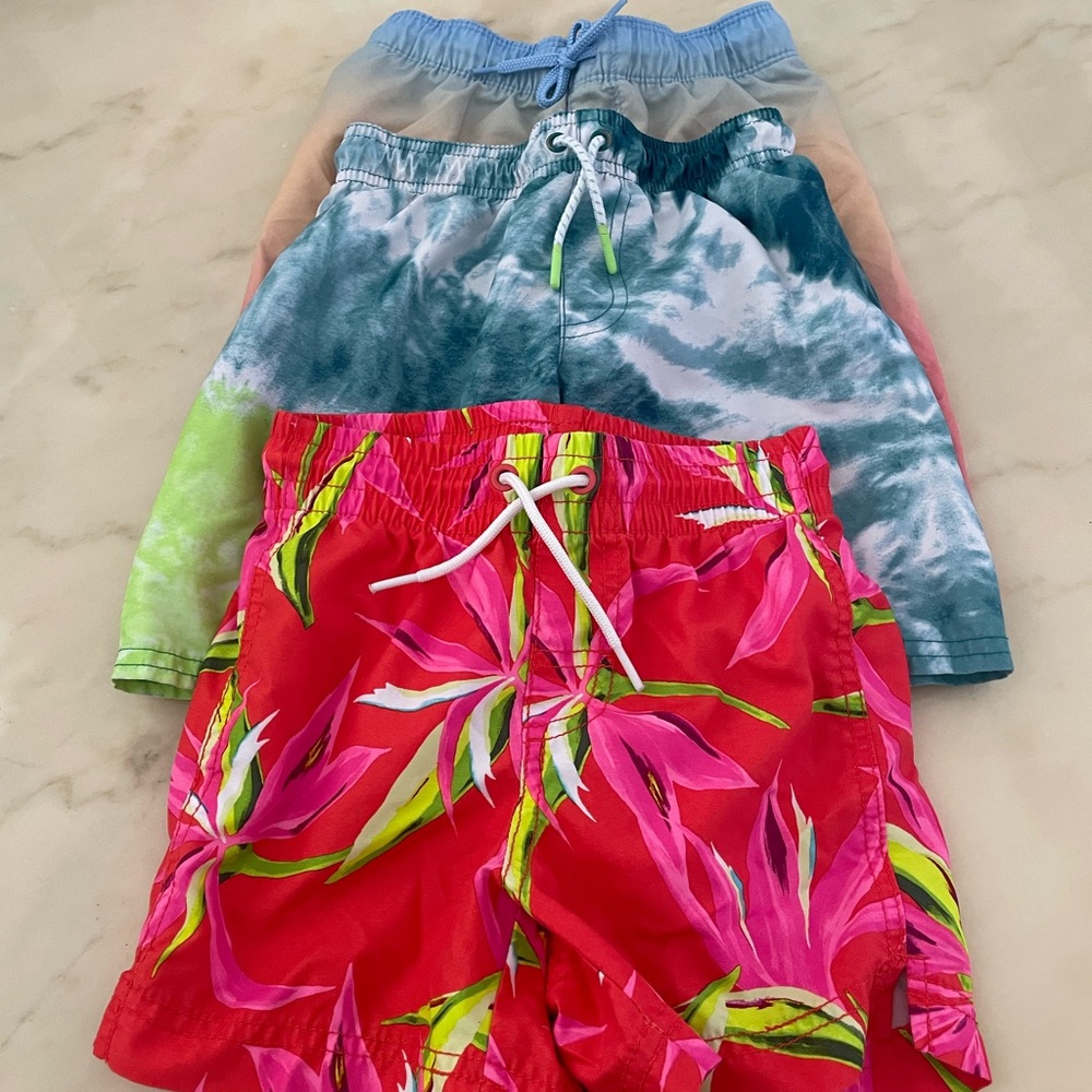 Lot of Toddler Boy swim trunks 5T